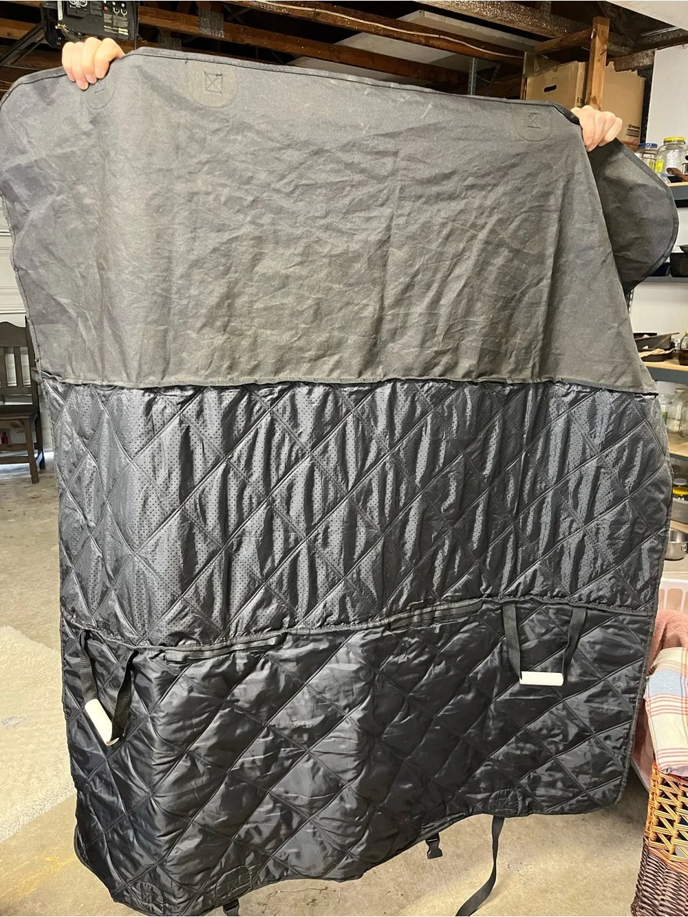 Milliard Reflective Grow Tent Canopy Black Neon Green Trim Damaged